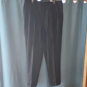 Corneliani Virgin Wool/Cashmere Black Dress Pants